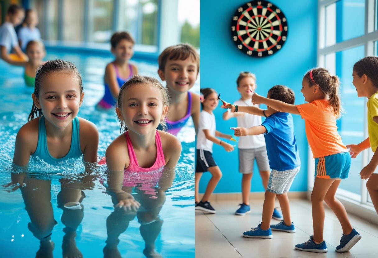 Sjove aktiviteter for børn fra svømning til dartskab